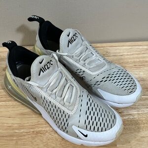 Nike Air Max 270 White and Black Women Sneakers